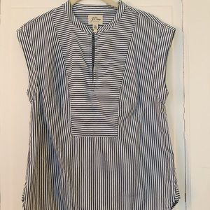 Striped no sleeve top